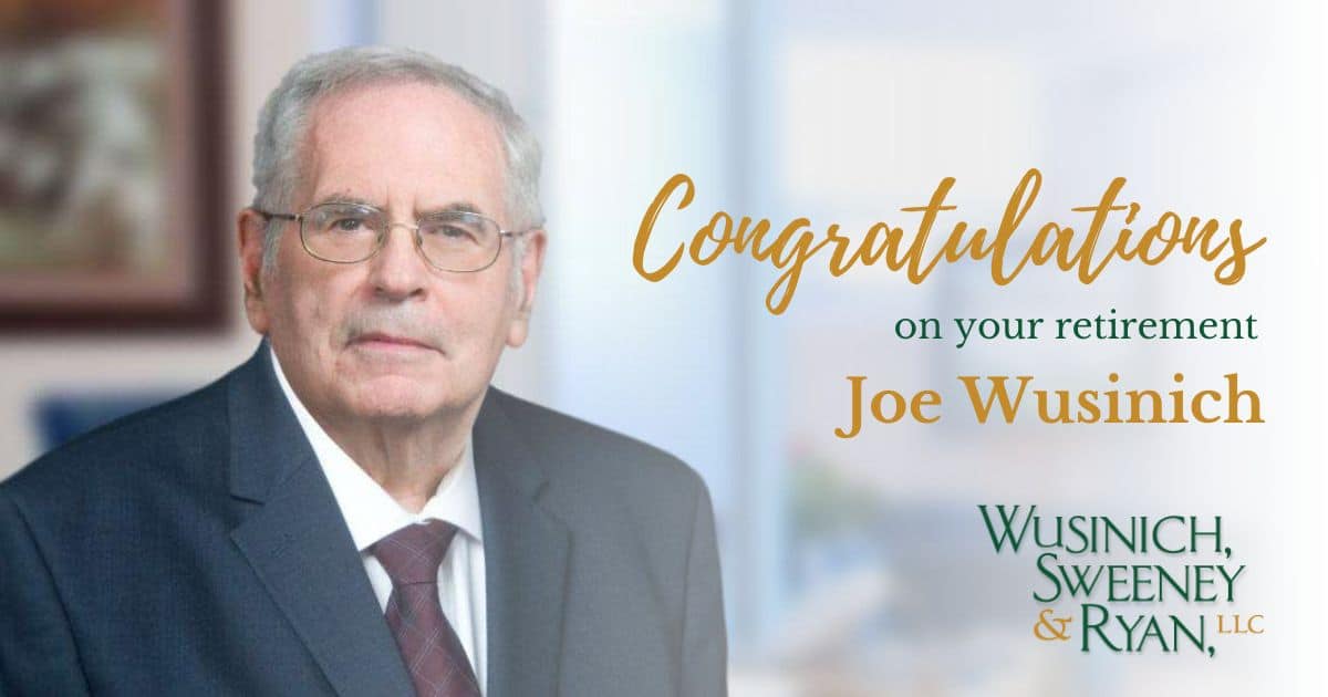 Joe Wusinich retirement